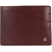 Esquire Portemonnee 'Toscana' donkerbruin / zilver