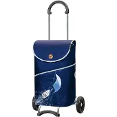 Andersen Shopper Trolley 'Scala' donkerblauw / gemengde kleuren