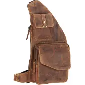 Green Burry slingtas schoudertas Vintage Sling Bag Brown bruine