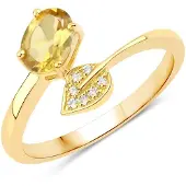 Rafaela Donata Ring geel / goudgeel / zilver
