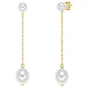 Valero Pearls Oorbellen goudgeel / zilver