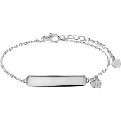 Lucardi Armband zilver / transparant