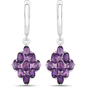 Rafaela Donata Oorbellen purper / zilver