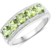 Rafaela Donata Ring groen / zilver