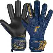 Reusch Sporthandschoenen 'Attrakt Freegel' donkerblauw / mosterd / zwart