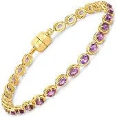 Rafaela Donata Armband goudgeel / lichtlila