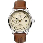 Zeppelin Analoog horloge 'Méditerranée' champagne / bruin / zilver
