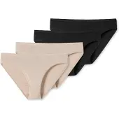 Schiesser Slip ' Modal Essentials ' beige / zwart
