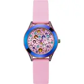 GUESS Analoog horloge 'Mini Wonderlust' blauw / pink