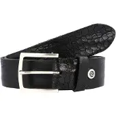 B.belt Riem 'Bela' zwart / zilver