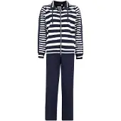 Hajo Gestreept dames huispak blauw | Maat 44