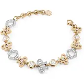 Philipp Plein Armband goud / zilver / transparant