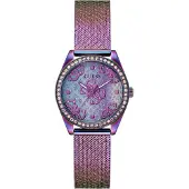 GUESS Analoog horloge 'BOA' lila