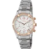 Breil Analoog horloge 'C'est Chic' rose-goud / zilver / wit