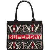 Superdry Shopper crème / rood / zwart