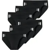 Schiesser Slip zwart / wit