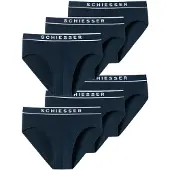 Schiesser Slip navy / wit