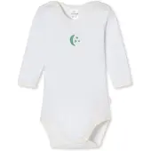 Schiesser Rompertje/body 'Natural Love' groen / wit