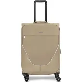 Stratic Gepäckstücke Trolley 'Taska' taupe / zwart / zilver