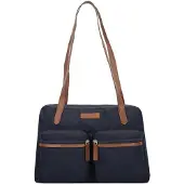 Green Burry Schoudertas blauw / bruin