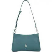 Patrizia pepe Tris Schoudertas Leer 28 cm groente