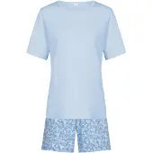 Mey Korte pyjama opaal / lichtblauw / mintgroen / wit