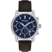 Breil Armband 'Caliber' donkerblauw / donkerbruin / zilver