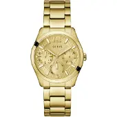 GUESS Analoog horloge 'ZOE ' goud