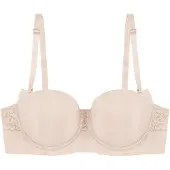 Triumph voorgevormde strapless beugelbh Vivid Spotlight lichtbeige female | Maat: E 75