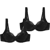 Triumph BH ' Modern Lace+Cotton ' zwart
