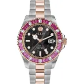 Philipp Plein Watches Analoog horloge goud / fuchsia / zilver