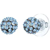 Lulu & Jane Oorbellen blauw / zilver