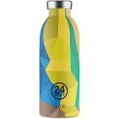 24Bottles Drinkfles 'Van Orton' royal blue/koningsblauw / mokka / donkergeel / zwart