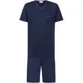 Mey Pyjama kort 'Pure Night' donkerblauw