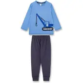 Sanetta Nachtkledij 'Bagger' blauw / zwart / wit