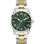 GUESS Analoog horloge 'MONTE' goud / spar / zilver
