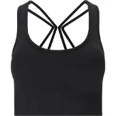 Athlecia - Women's Missori V2 Seamless Bra - Sportbeha S/M, zwart