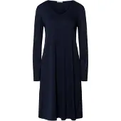 Hanro Nachthemd ' Cotton Silk ' donkerblauw