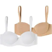 Schiesser BH ' Bandeau mit Schale - Unique Micro ' nude / wit