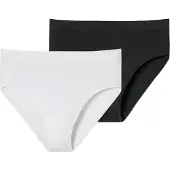 Schiesser Broekje zwart / offwhite
