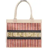 Superdry Shopper crème / goud / rood / zwart