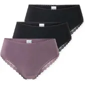 Schiesser Slip ' Modern Multipacks ' lila / zwart