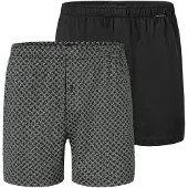 Schiesser Boxershorts ' Basic ' grijs / zwart