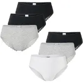 Schiesser Slip ' Modern Multipacks ' grijs gemêleerd / zwart / wit