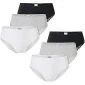 Schiesser Slip ' Modern Multipacks ' grijs gemêleerd / zwart / wit
