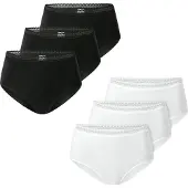Schiesser Slip ' Modern Multipacks ' zwart / wit