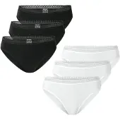 Schiesser Slip ' Modern Multipacks ' zwart / wit