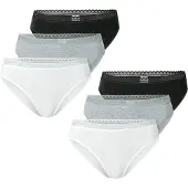 Schiesser Slip ' Modern Multipacks ' grijs gemêleerd / zwart / wit