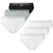 Schiesser Slip ' Modern Multipacks ' grijs gemêleerd / zwart / wit
