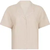 Hunkemoller Slaapshirt beige / wit